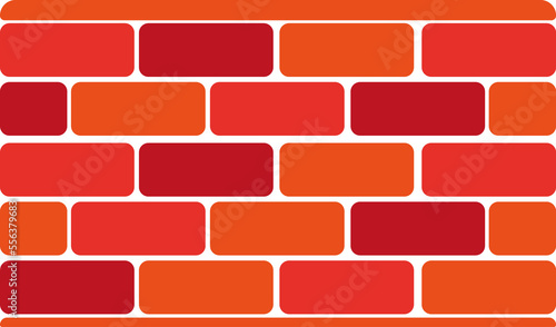 Red brick wall pattern, transparent backgrounds