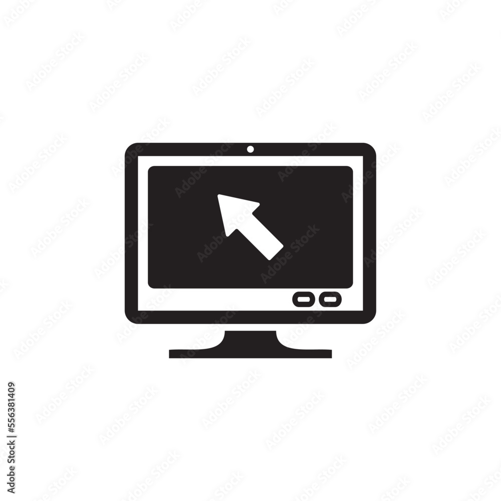 monitor icon , desktop icon vector