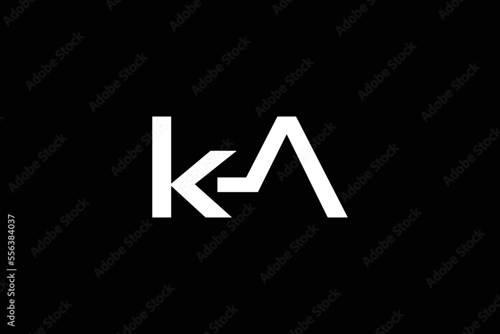 Minimal Awesome Trendy Professional Letter K A Arrow Logo Design Template On Black Background Minimal Awesome Trendy Professional Letter K A Arrow Logo Design Template On Black Background