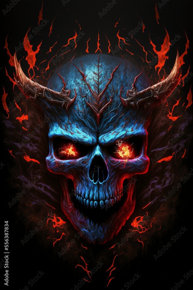evil skull 