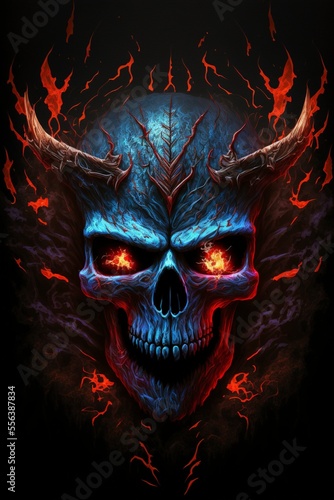 evil skull 