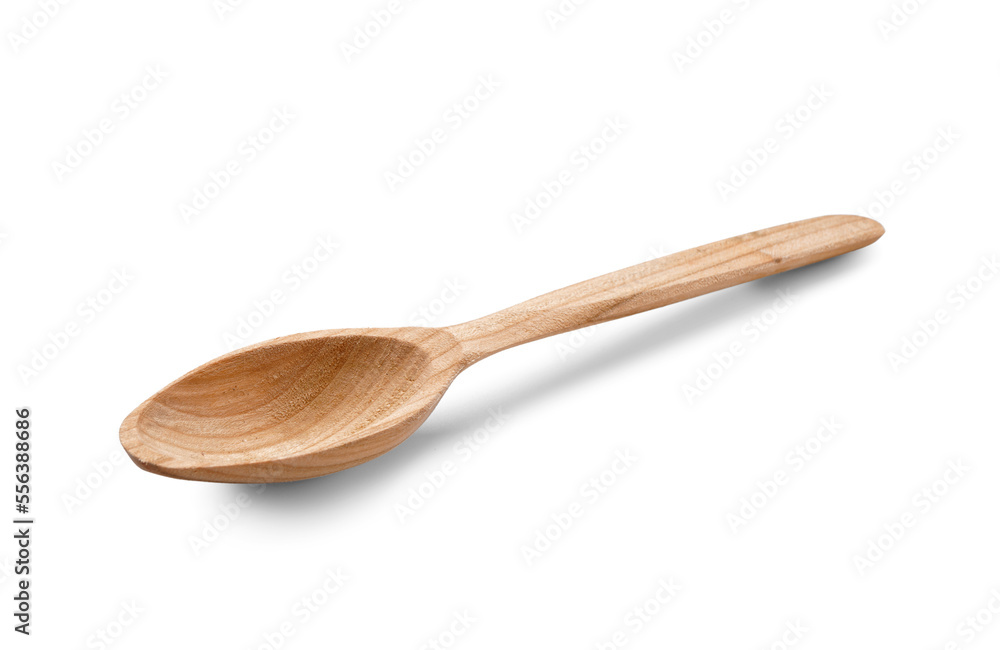 Wooden spoon isolated on white background Wooden spoon isolated on white background