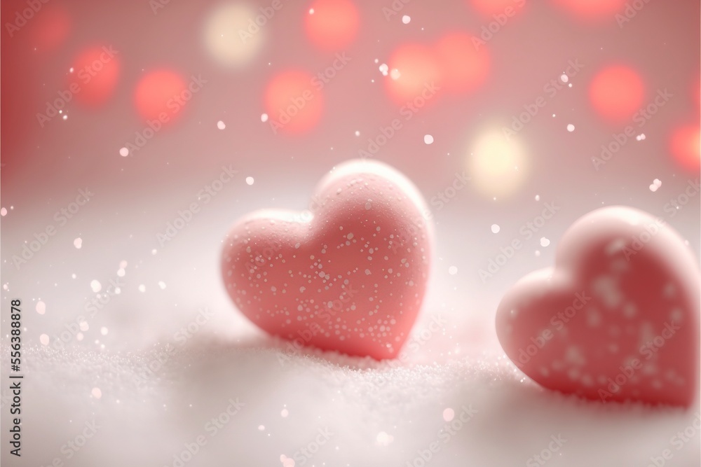 Cute hearts, Valentine's Day, bokeh lights Micro hearts. Cute hearts, Valentine's Day, bokeh lights Micro hearts.