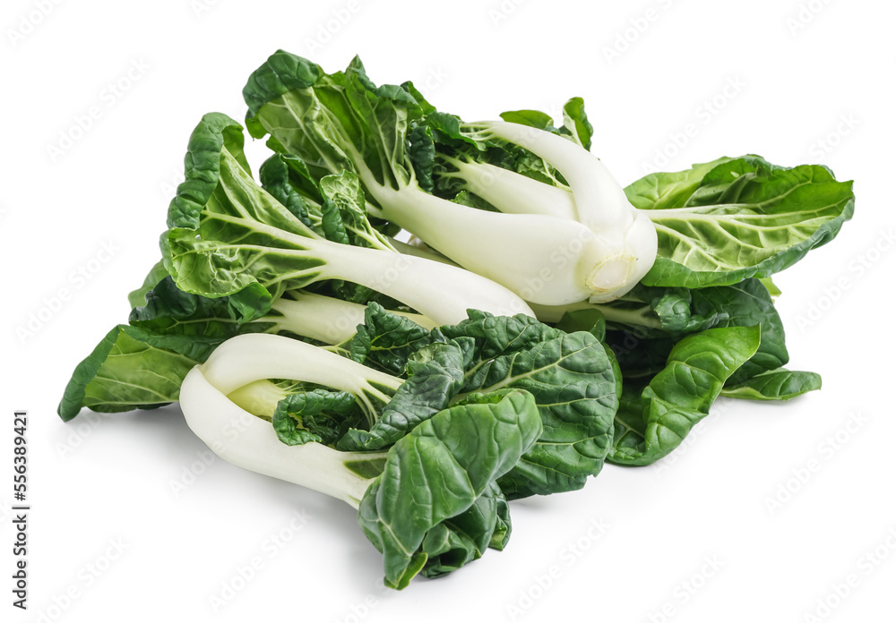 Fresh pak choi cabbage isolated on white background Fresh pak choi cabbage isolated on white background