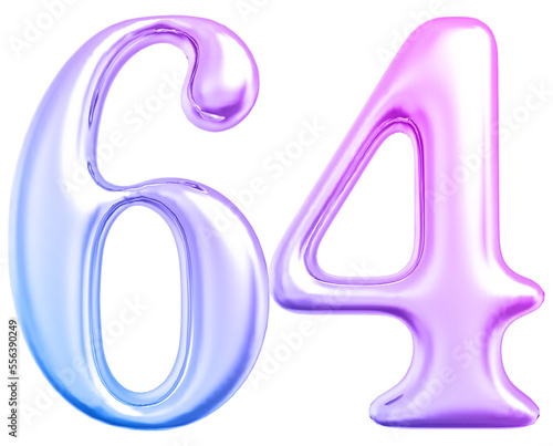 3d gradient number 64