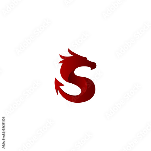 dragon vector illustration for icon,symbol or logo. dragon template logo