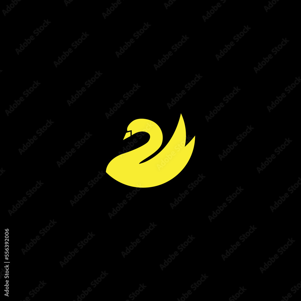 swan vector illustration for an icon,symbol or logo. swan luxury logo swan vector illustration for an icon,symbol or logo. swan luxury logo