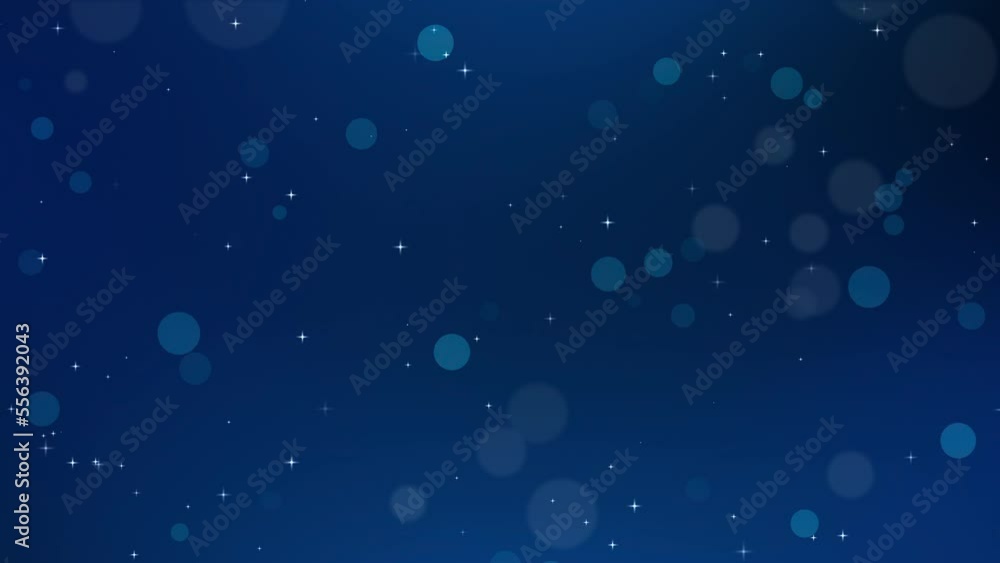 Blue Particles on Blue Background. Glitter Particles with Stars. Bokeh Particles Animation. Blue Particles on Blue Background. Glitter Particles with Stars. Bokeh Particles Animation.