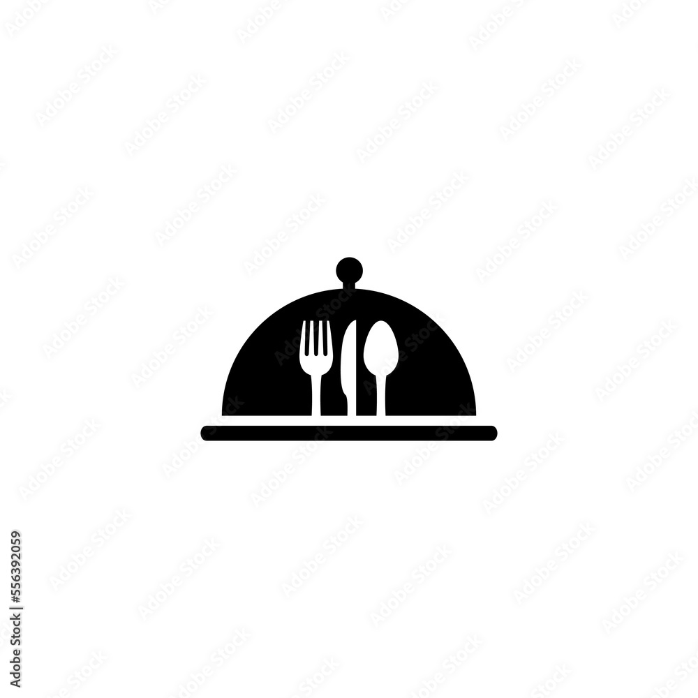 vector illustration of a food menu tray and spoon for an icon, symbol or logo. suitable for restaurant logos, cafes and other places to eat vector illustration of a food menu tray and spoon for an icon, symbol or logo. suitable for restaurant logos, cafes and other places to eat