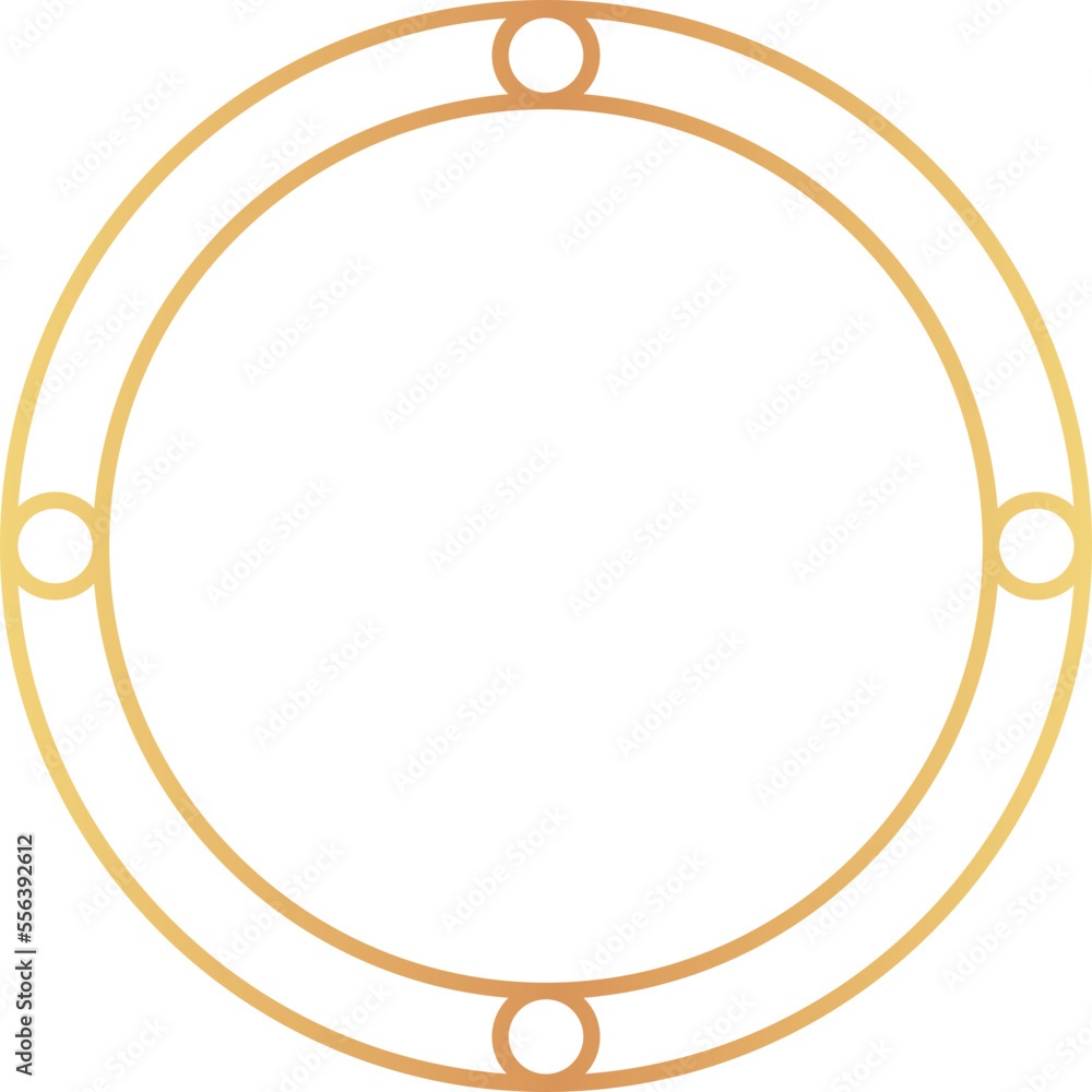 Gold Line Circle Frame (7) Gold Line Circle Frame (7)