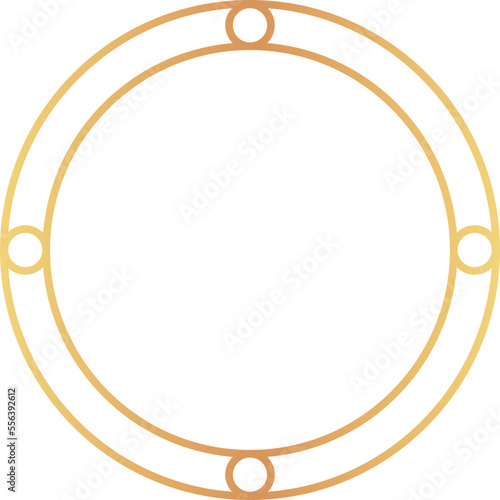 Gold Line Circle Frame (7)