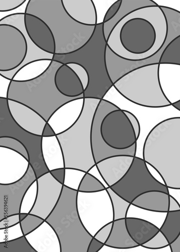 Abstract background with colorful overlapping circles pattern