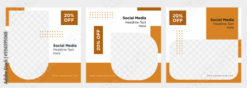 Social media post template collection Minimalist