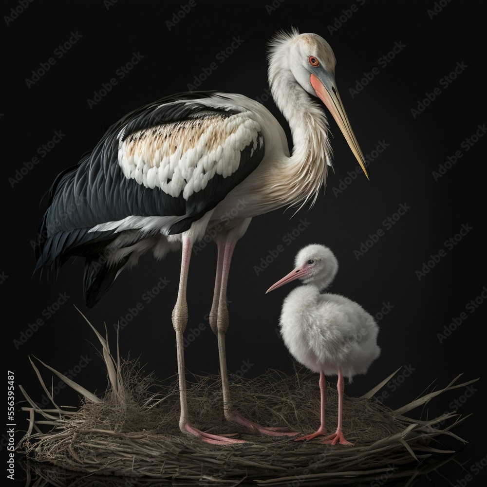 Fototapeta premium white stork