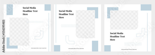 Social media post template collection Minimalist