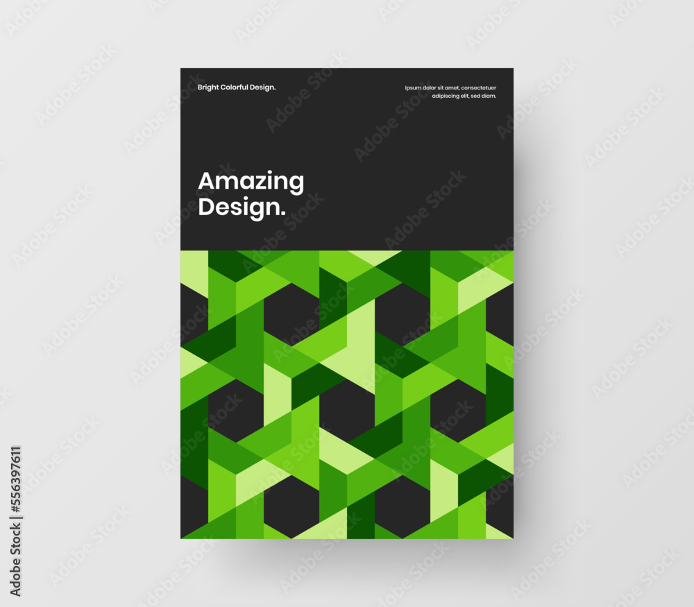 Creative brochure A4 vector design template. Trendy mosaic tiles banner concept. Creative brochure A4 vector design template. Trendy mosaic tiles banner concept.