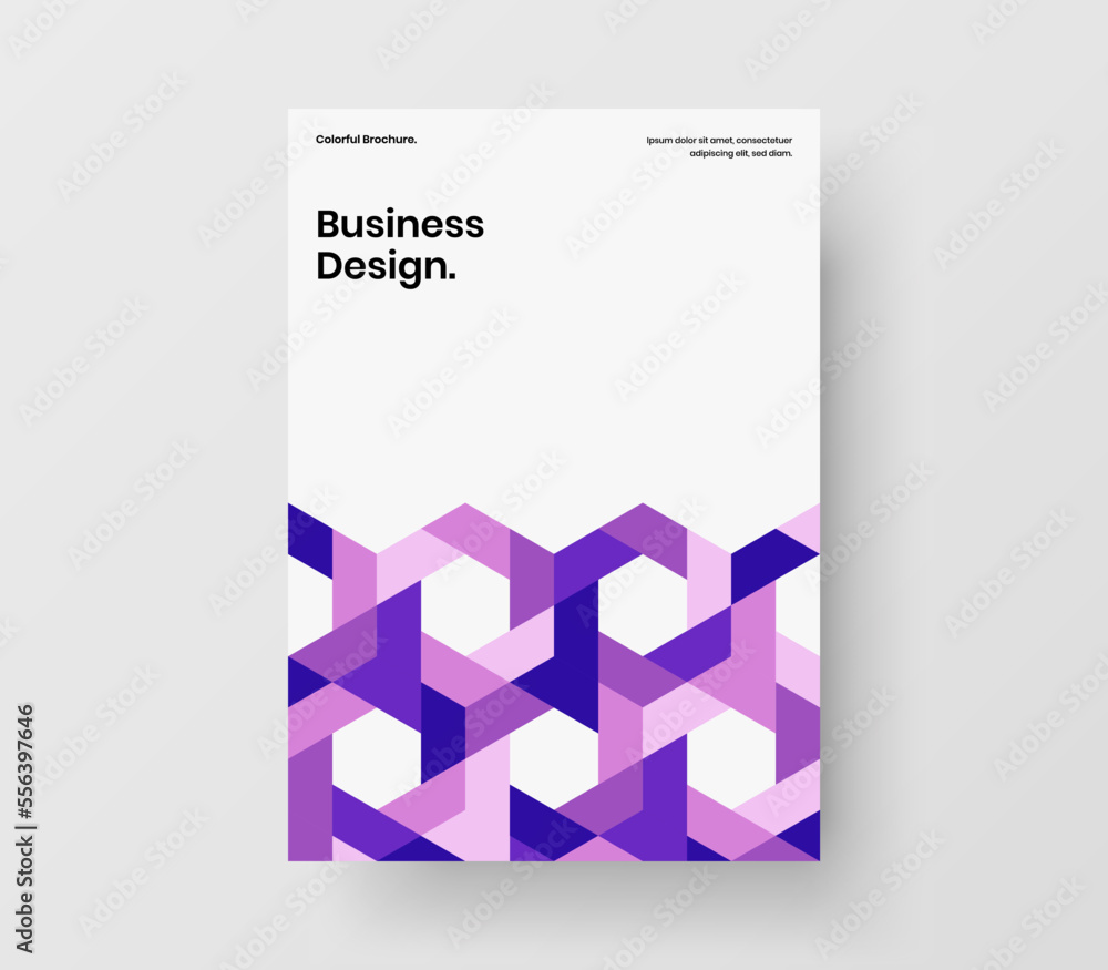 Premium catalog cover design vector layout. Minimalistic mosaic tiles brochure illustration. Premium catalog cover design vector layout. Minimalistic mosaic tiles brochure illustration.