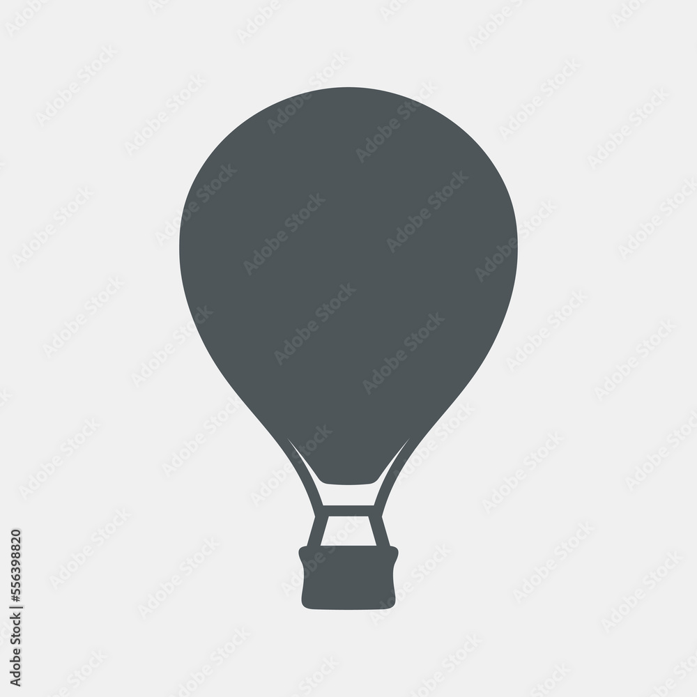 Obraz premium Hot Air balloon quality vector illustration cut