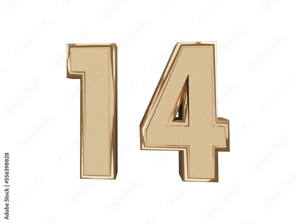 Fototapeta premium Number letter text effect vector illustration