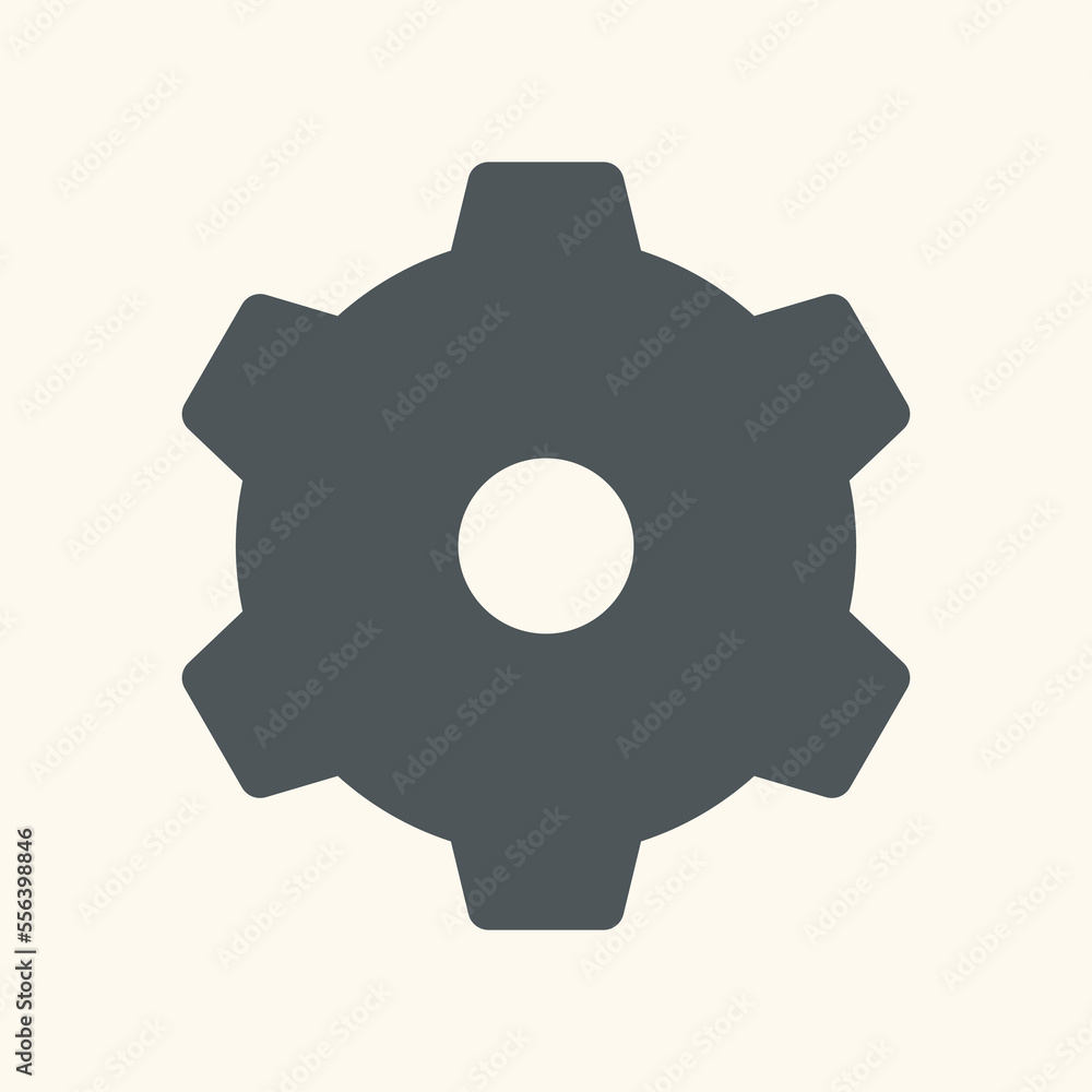 Gear cog mechanism icon quality vector illustration cut Gear cog mechanism icon quality vector illustration cut