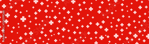 Seamless hospital background with plus symbols