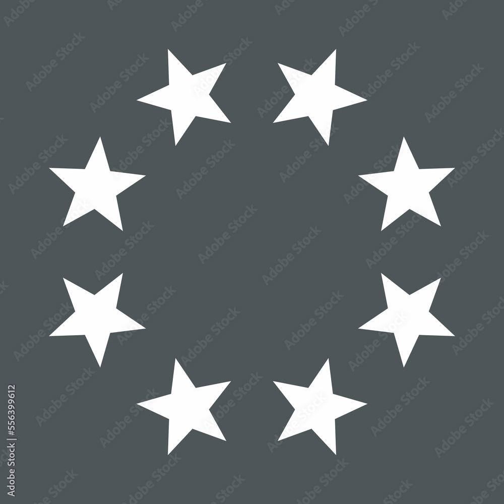 Frame Stars circle quality vector illustration cut Frame Stars circle quality vector illustration cut