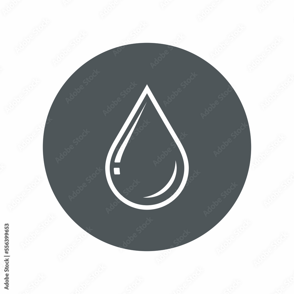Water drop droplet raindrop icon illustration cut Water drop droplet raindrop icon illustration cut