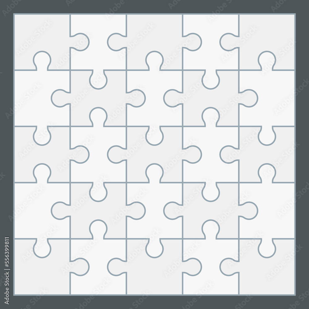 Puzzle simple piece template quality vector illustration cut Puzzle simple piece template quality vector illustration cut