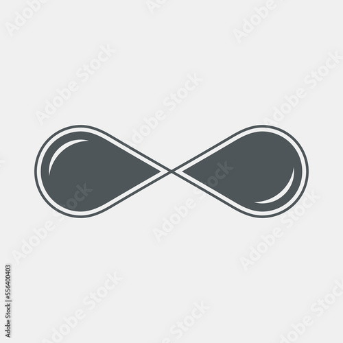 Eternity infinity symbol quality vector illustration cut