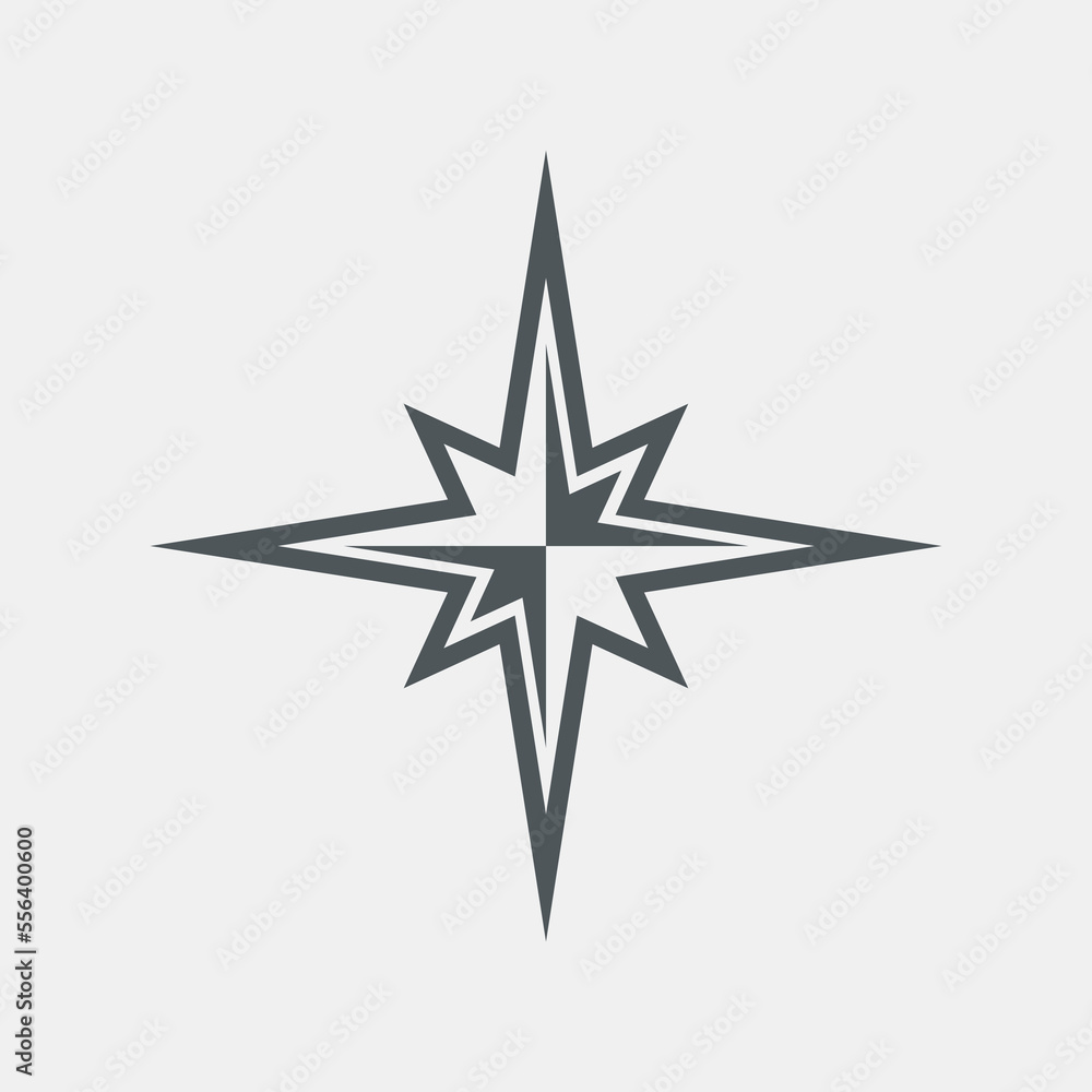 Obraz premium Star north quality vector illustration cut