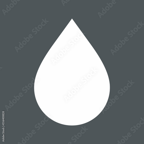 Water drop droplet raindrop icon illustration cut