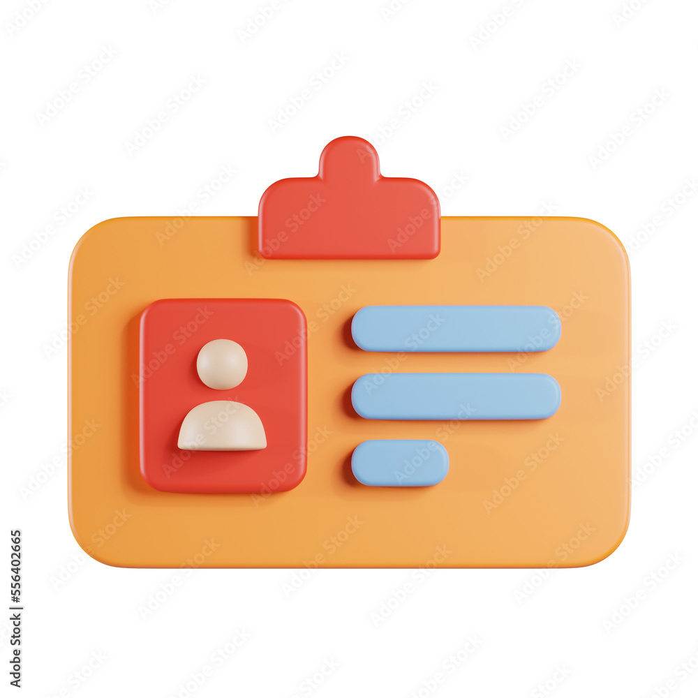 ID Card 3D Icon