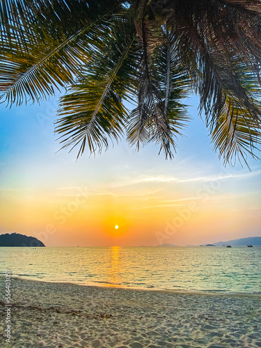 View of Sunset beach in koh Lipe, Thailand