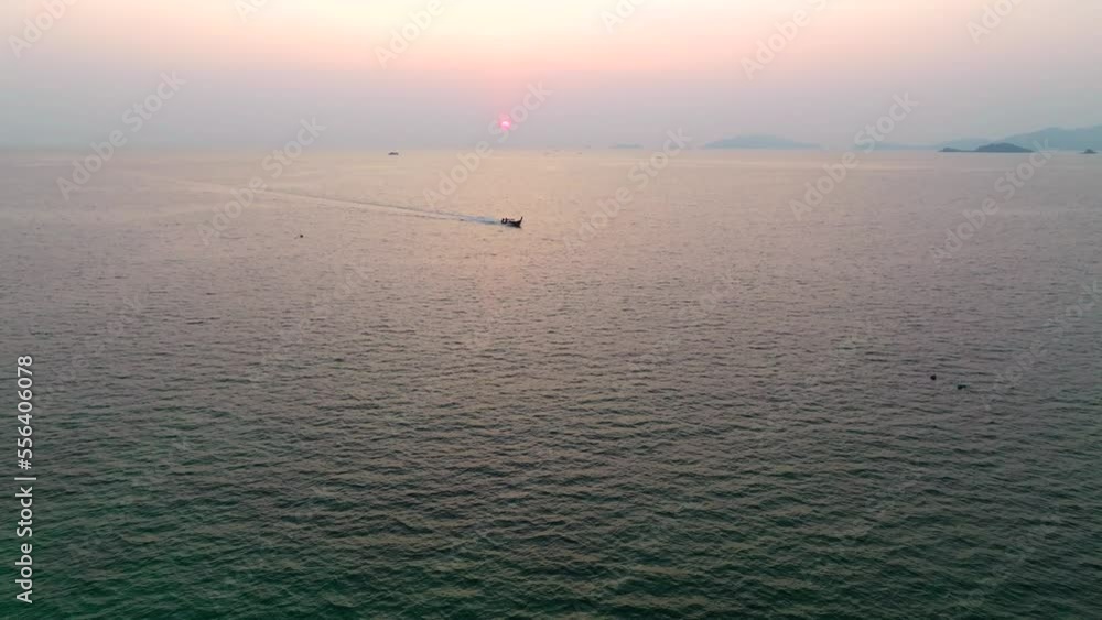 Aerial view of Sunset beach in koh Lipe, Thailand Aerial view of Sunset beach in koh Lipe, Thailand