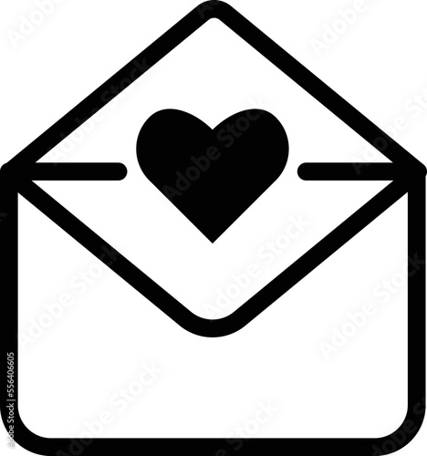 これは手紙のアイコンのイラストです。