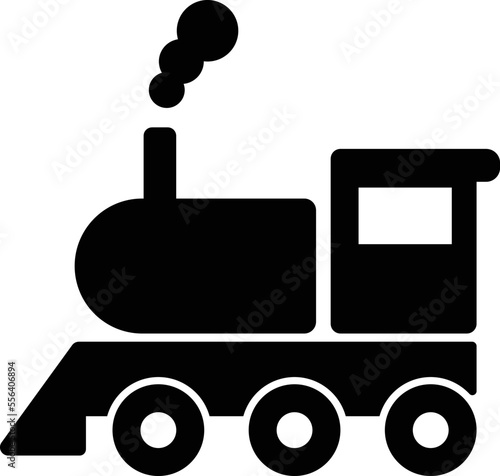 これは汽車のアイコンのイラストです。
