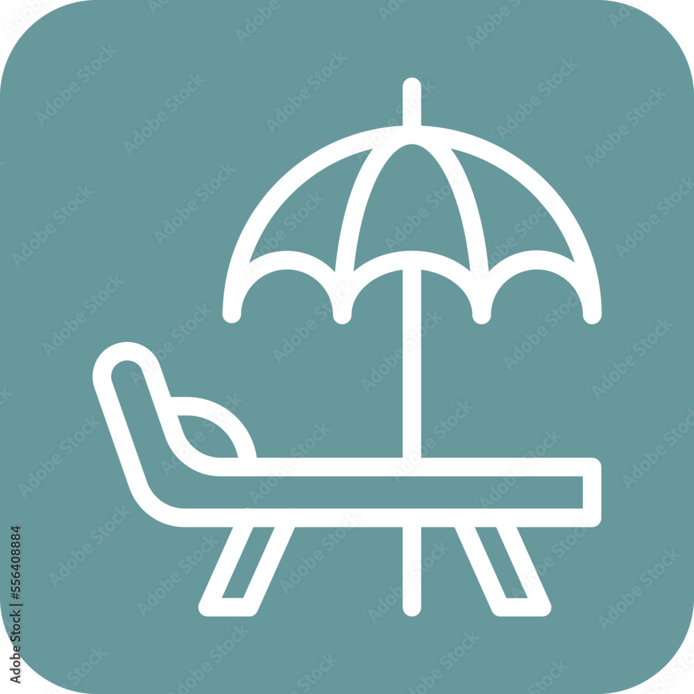 Beach Umbrella Icon Style Beach Umbrella Icon Style
