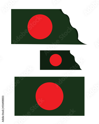 Free Download Flag illustration, Bangladeshi flag vector template - GFXLoad