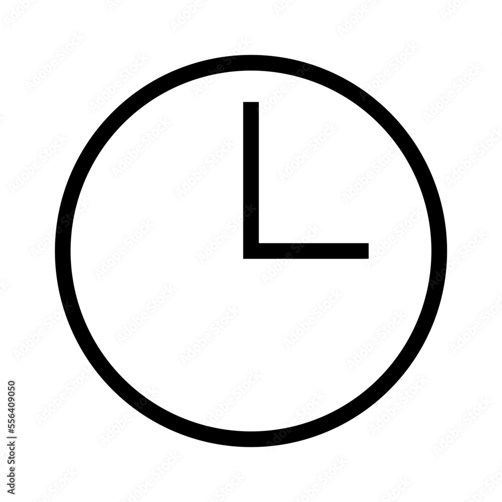 Icon Strategy Clock Outline Icon Vector Icon Strategy Clock Outline Icon Vector