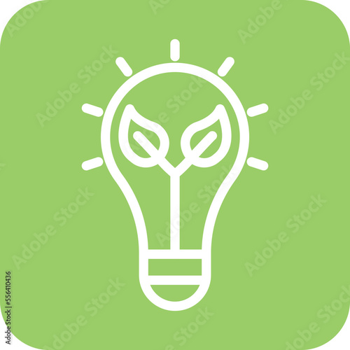 Eco Bulb Icon Style