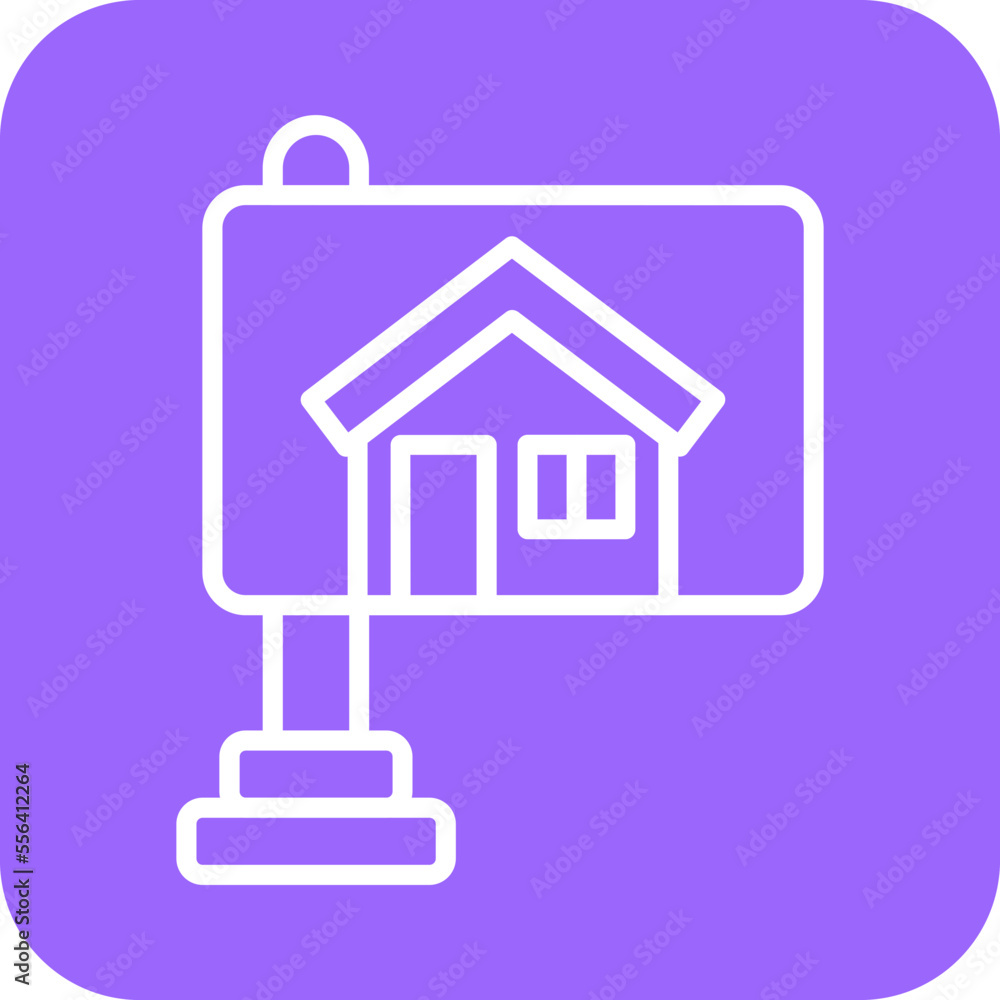 Fototapeta premium House Direction Icon Style