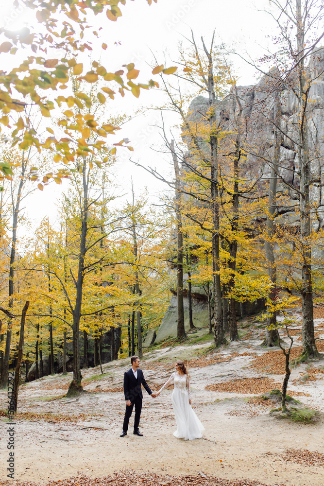 Young wedding couple enjoying romantic moments Young wedding couple enjoying romantic moments