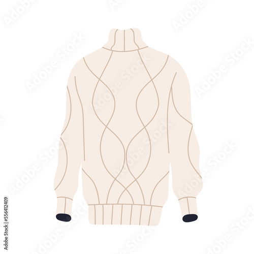 Knitted sweater. Warm wool apparel for winter, cold weather. Women knitwear c...