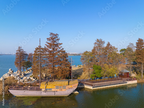 Wallpaper Mural Autumn scenery in Luoyan Island Scenic Area, East Lake, Wuhan Torontodigital.ca