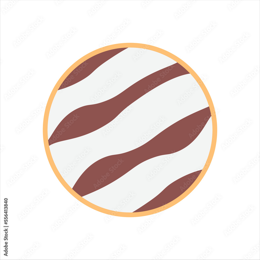 Illustration of Chocolate Flavored Donuts Illustration of Chocolate Flavored Donuts