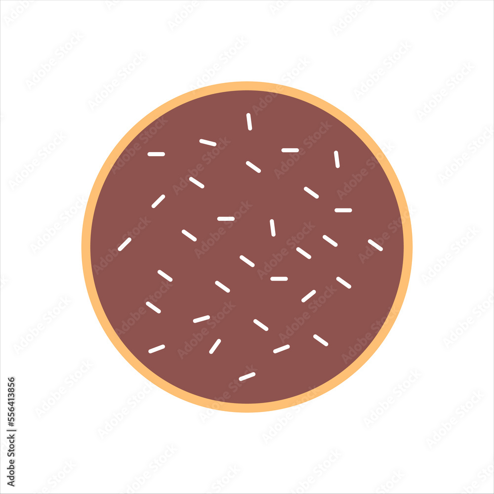 Illustration of Chocolate Flavored Donuts Illustration of Chocolate Flavored Donuts