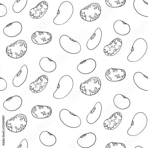 Pods and beans seamless pattern for your design.
