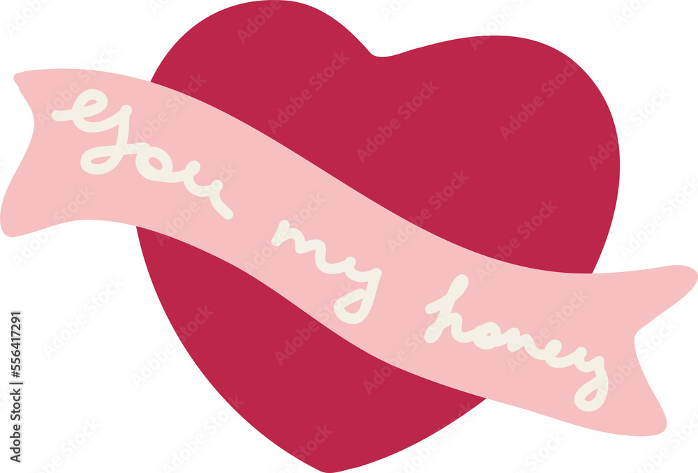 Valentine's Day illustration of heart. Isolated on a white background Valentine's Day illustration of heart. Isolated on a white background