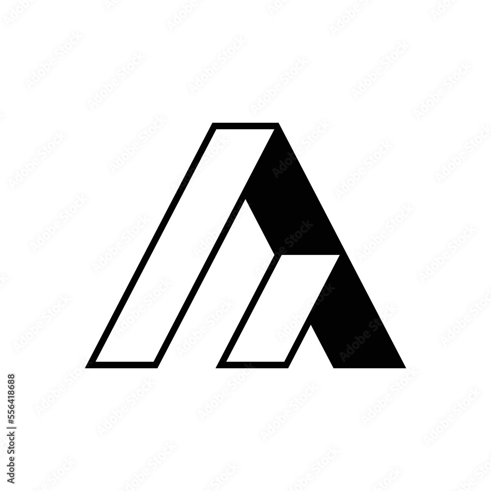 Letter A Abstract Modern Logo Monogram Icon
