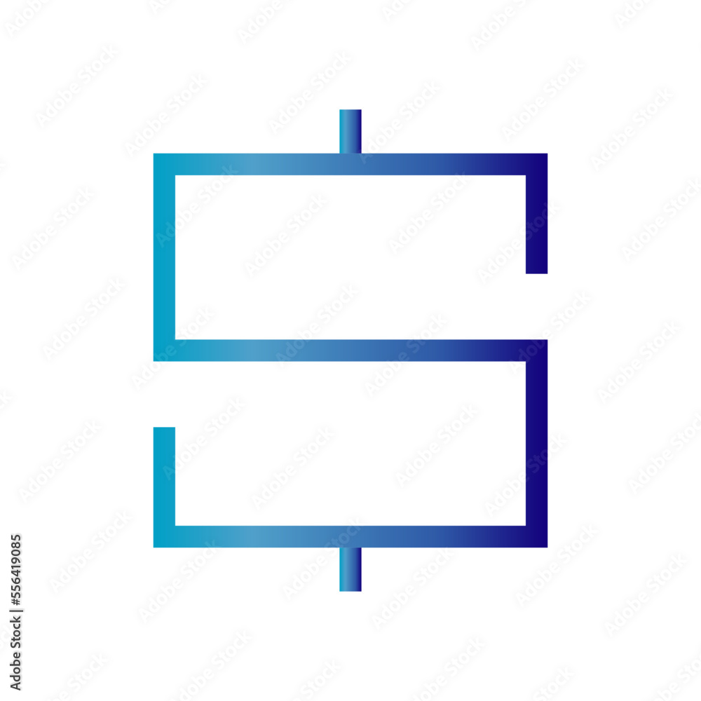 Icon Strategy Dollar Currency Gradient Icon Vector Icon Strategy Dollar Currency Gradient Icon Vector